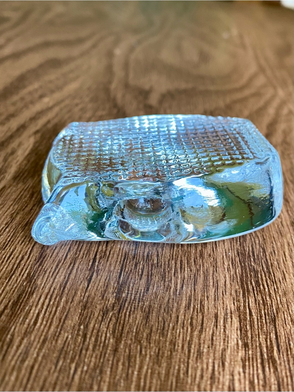 Vintage Swedish Glass Owl Paperweight Figurine - Picture 9 of 12